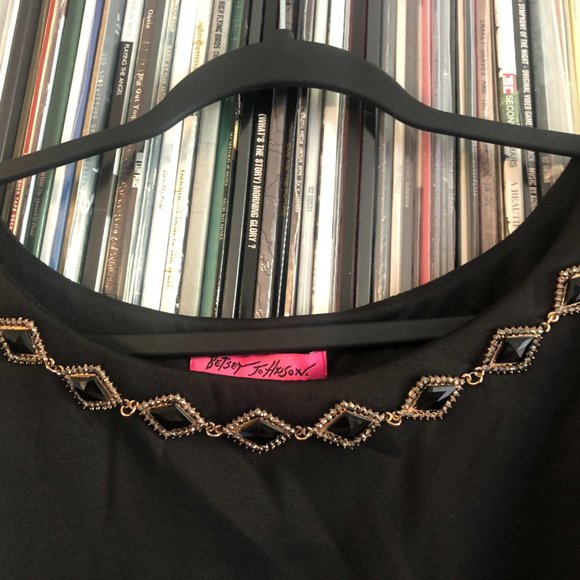 Betsey Johnson Black Dress Size 14 - Picture 3 of 5